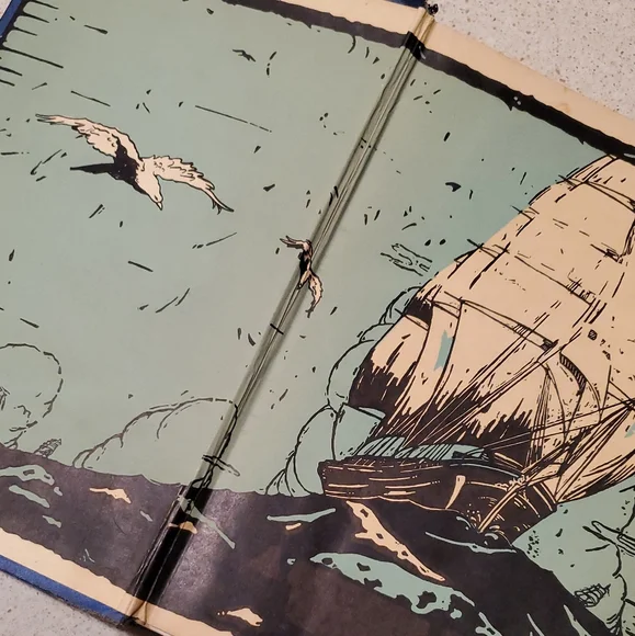 Vintage Blue '20,000 Leagues Under the Sea' Book - Picture 4 of 6